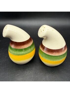 Vintage Vernon Kilns Mojave California Pottery Gourd Salt & Pepper Shaker Set